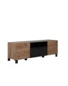 Salon complet KYOTO : table basse, meuble TV, vitrine, commode haute, (buffet)