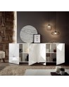 Buffet VITTORIA blanc laqué 241 cm