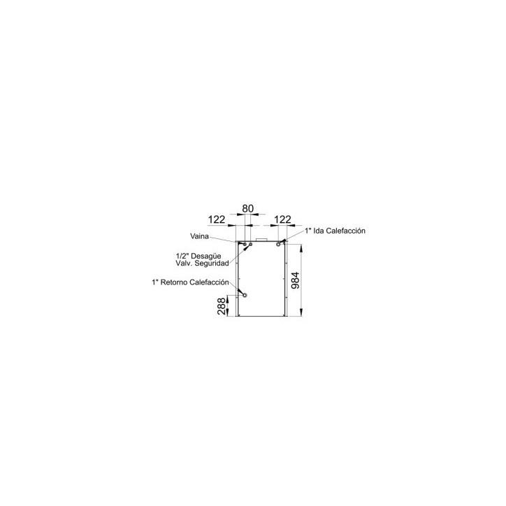 Poêle à bois HYDRONOVA PLUS - 15/10 kw