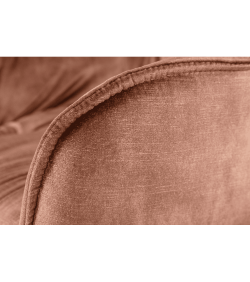 Tabouret de bar MILANO 75 cm en velours marron