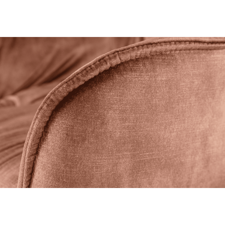 Tabouret de bar MILANO 75 cm en velours marron