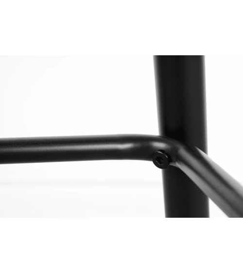 Tabouret de bar MILANO 75 cm en velours marron