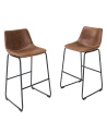 Chaise de bar DJANGO vintage marron