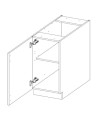 Conjunto muebles de cocina de esquina VIGO roble/blanco brillante 210x350 cm