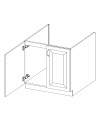Conjunto muebles de cocina de esquina VIGO roble/blanco brillante 210x350 cm