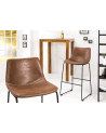 Chaise de bar DJANGO vintage marron
