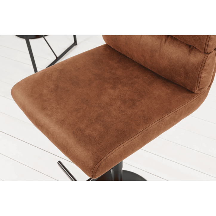 Tabouret de bar COMFORT 64-85 cm marron antique