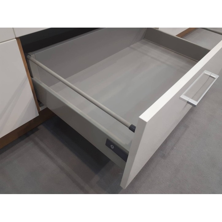 Conjunto muebles de cocina de esquina LUNA gris /roble 285x170 cm