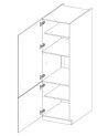 Conjunto muebles de cocina de esquina EKO blanco 310x230 cm