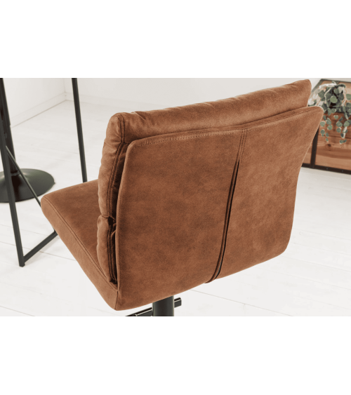 Tabouret de bar COMFORT 64-85 cm marron antique