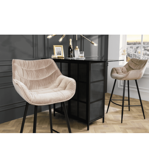 Tabouret de bar THE DUTCH COMFORT 76 cm  champagne