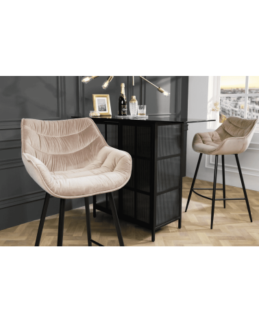 Tabouret de bar THE DUTCH COMFORT 76 cm  champagne