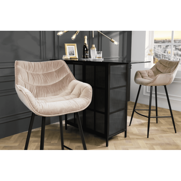 Tabouret de bar THE DUTCH COMFORT 76 cm  champagne