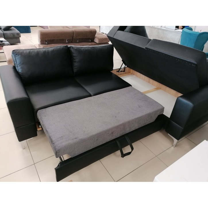 Canapé d'angle convertible en cuir ARIA II 250 x 185 cm en plusieurs couleurs Canapé d'angle convertible en cuir ARIA II 250 x 185 cm en plusieurs couleurs