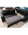Canapé d'angle convertible en cuir ARIA II 250 x 185 cm en plusieurs couleurs