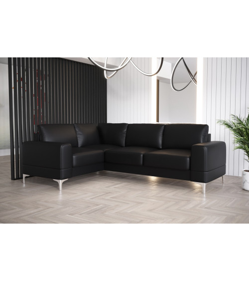 Divano letto angolare in pelle ARIA II 250 x 185 cm in vari colori
