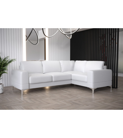 Canapé d'angle convertible ANDRE 202 x 85 cm en plusieurs couleurs