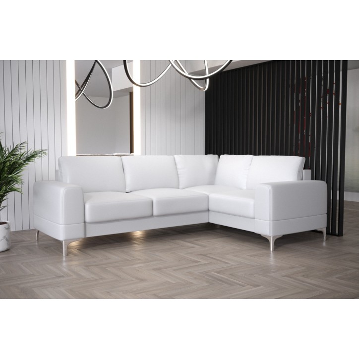 Sofá rinconera convertible de cuero ARIA II 250 x 185 cm en varios colores