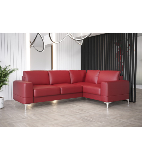 Canapé d'angle convertible ANDRE 202 x 85 cm en plusieurs couleurs