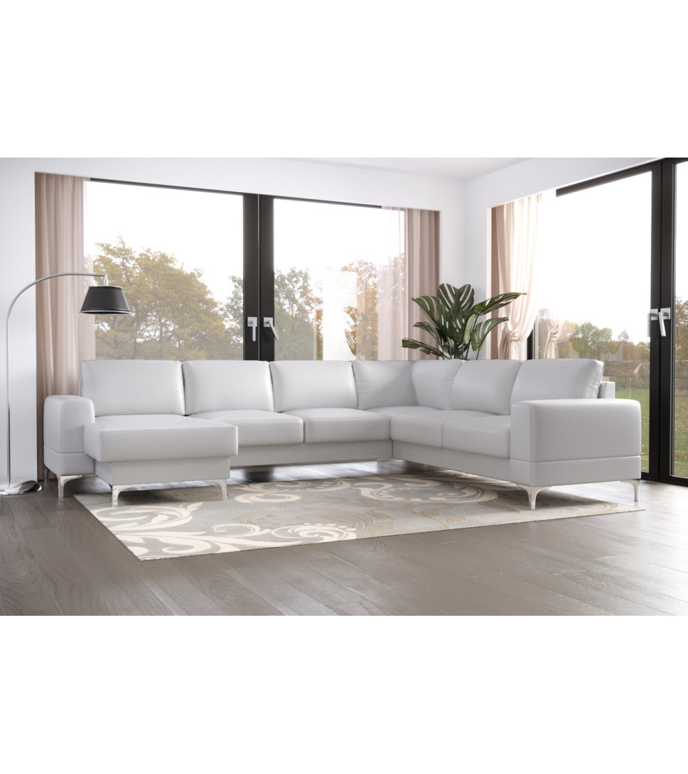Canapé d'angle convertible en cuir ARIA MAX II 245 × 315 × 175 cm en plusieurs couleurs Canapé d'angle convertible en cuir ARIA MAX II 245 × 315 × 175 cm en plusieurs couleurs