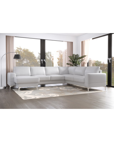 Canapé d'angle convertible ANDRE 202 x 85 cm en plusieurs couleurs