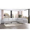 Sofá rinconera convertible de cuero ARIA MAX II 245 × 315 × 175 cm en varios colores