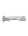 Canapé en U convertible en cuir ARIA MAX III 245 × 315 × 175 cm en plusieurs couleurs