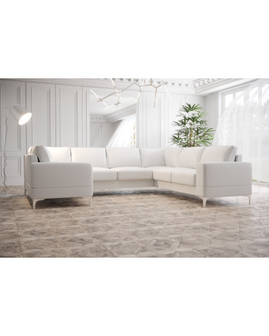 Canapé en U convertible en cuir ARIA MAX III 245 × 315 × 175 cm en plusieurs couleurs
