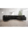 Canapé en U convertible en cuir ARIA MAX III 245 × 315 × 175 cm en plusieurs couleurs