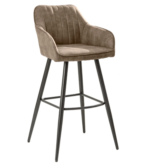 Chaise de bar TURIN taupe