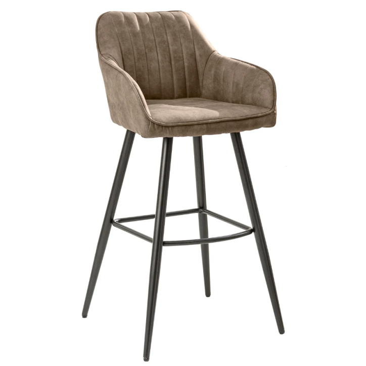 Chaise de bar TURIN taupe