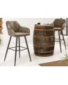 Chaise de bar TURIN taupe
