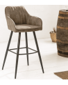 Chaise de bar TURIN taupe