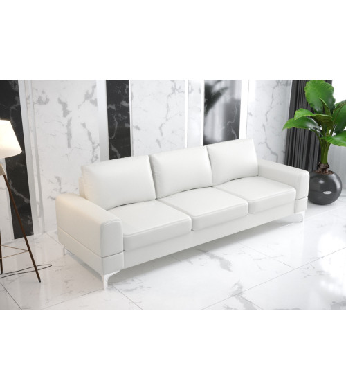 Sofá 3 plazas convertible de cuero ARIA DL 250 cm en varios colores