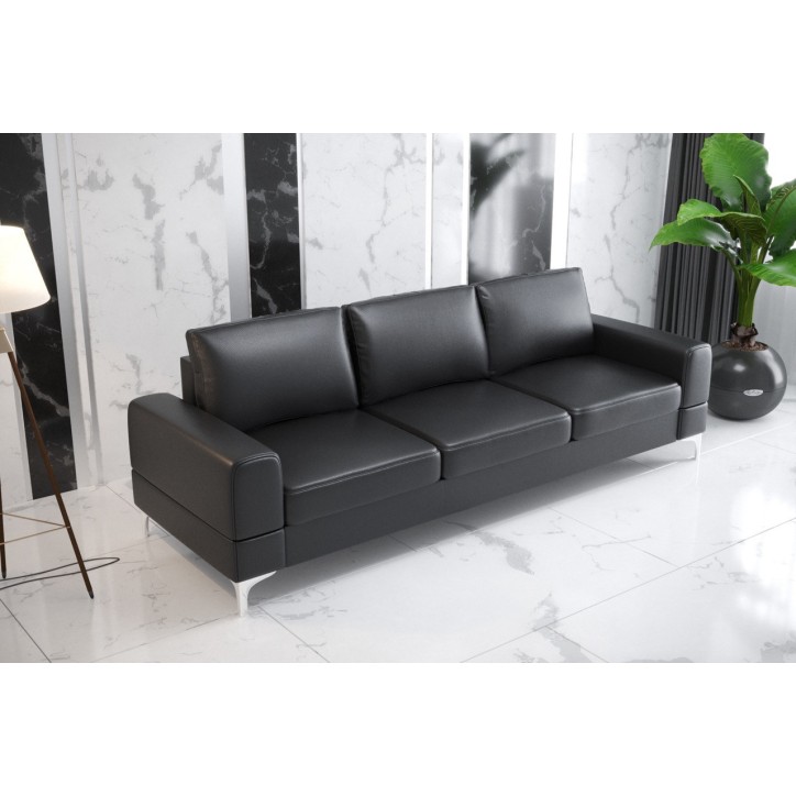 Sofá 3 plazas convertible de cuero ARIA DL 250 cm en varios colores