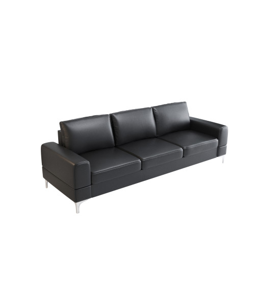 Sofá 3 plazas convertible de cuero ARIA DL 250 cm en varios colores