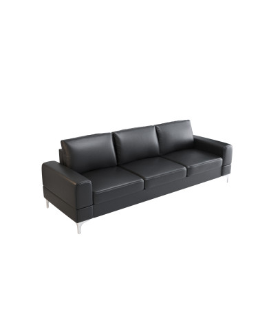 Canapé 3 places convertible en cuir ARIA DL 250 cm en plusieurs couleurs