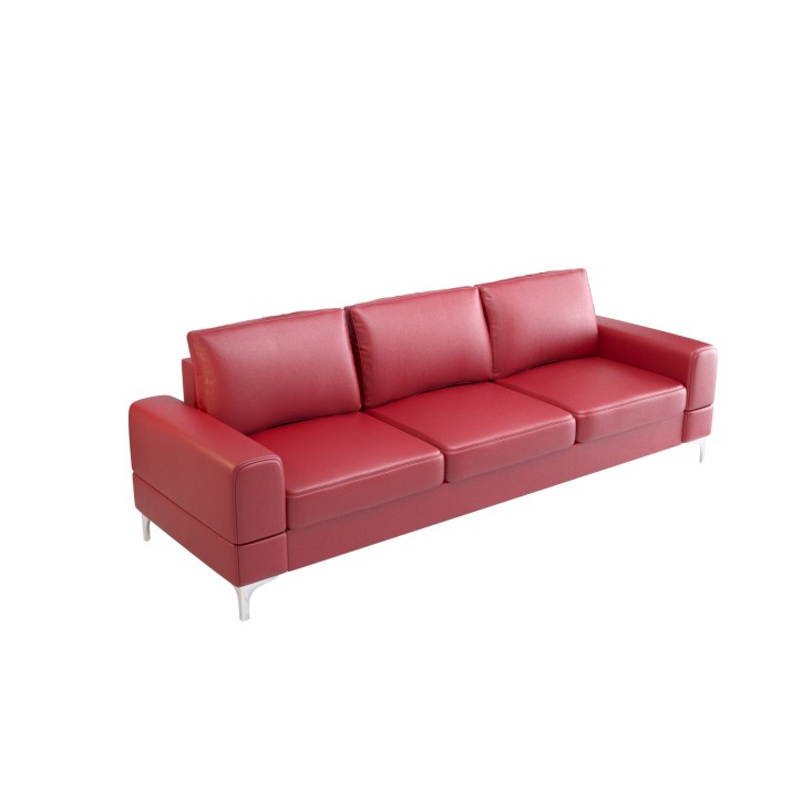 Sofá 3 plazas convertible de cuero ARIA DL 250 cm en varios colores