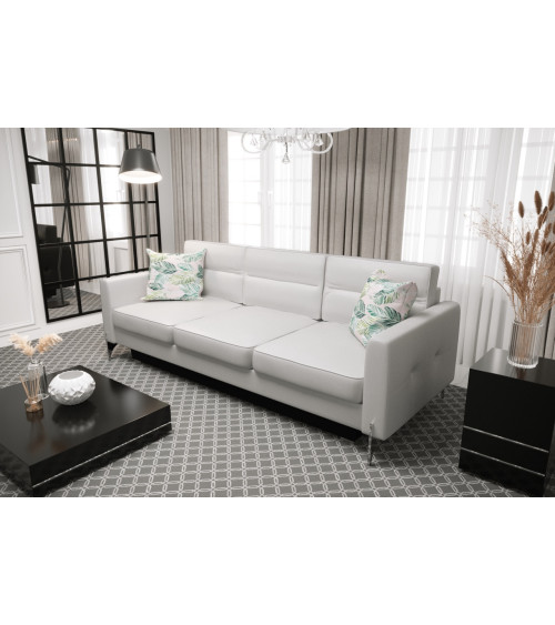 Divano letto a 3 posti in pelle ARTE DL 236 cm in vari colori