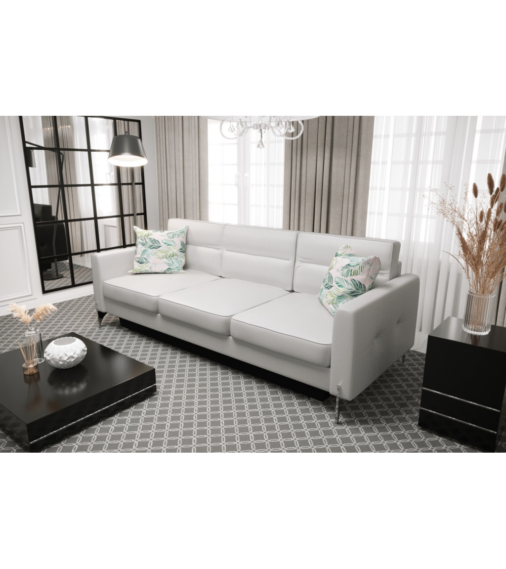 Canapé d'angle convertible ANDRE 202 x 85 cm en plusieurs couleurs