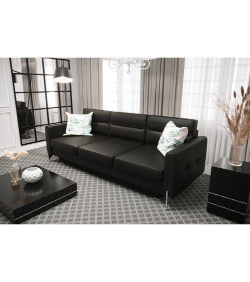 Canapé d'angle convertible ANDRE 202 x 85 cm en plusieurs couleurs