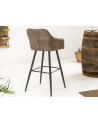 Chaise de bar TURIN taupe