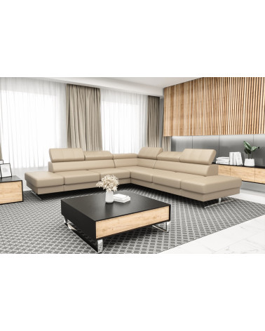 Canapé d'angle convertible ANDRE 202 x 85 cm en plusieurs couleurs
