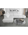 Canapé d'angle en cuir EMPORIO 300 x 225 cm en plusieurs couleurs