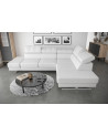 Canapé d'angle en cuir EMPORIO 300 x 225 cm en plusieurs couleurs
