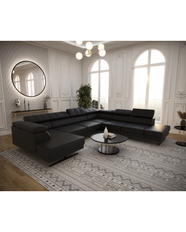 Canapé d'angle convertible ANDRE 202 x 85 cm en plusieurs couleurs