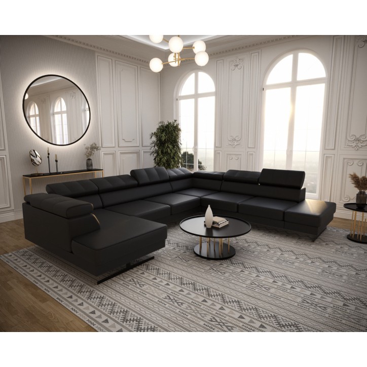copy of Canapé d'angle reversible convertible ANDRE 202 x 85 cm en plusieurs couleurs