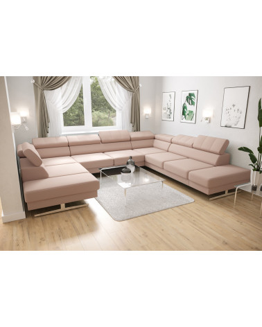 Canapé d'angle convertible ANDRE 202 x 85 cm en plusieurs couleurs