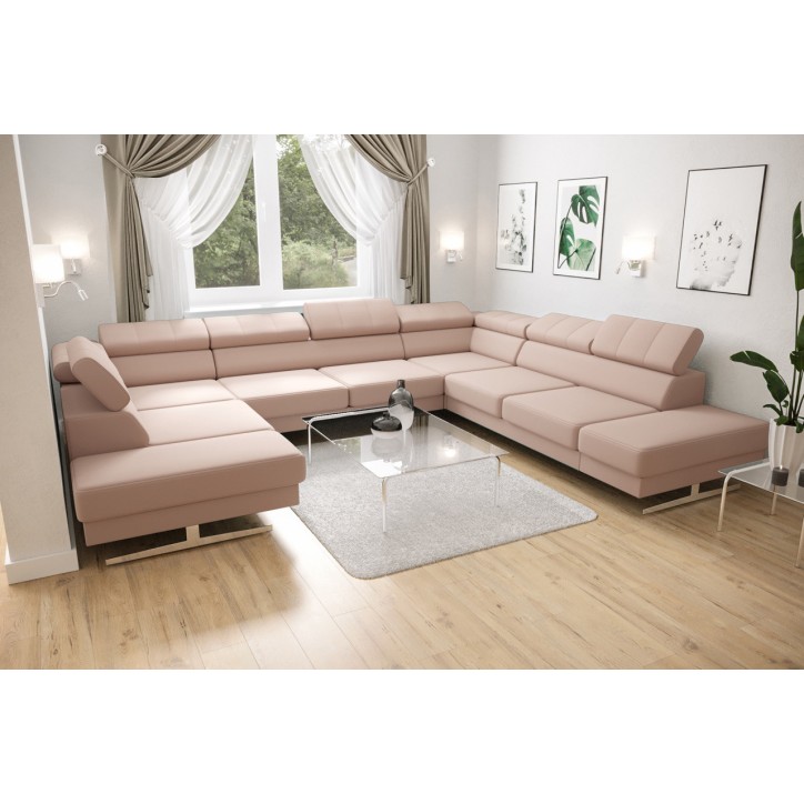 copy of Canapé d'angle reversible ANDRE 202 x 85 cm en plusieurs couleurs