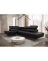 Canapé d'angle en cuir EMPORIO MINI 300 x180 cm en plusieurs couleurs